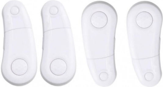 Set De Protecții Din Plastic În Culoare Albă 9.3x3.5x1.5cm 4 Bucăți