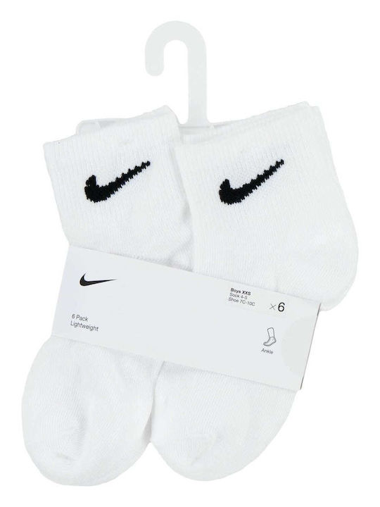 Nike Athletic Kids' Long Socks Basic White 6 Pairs