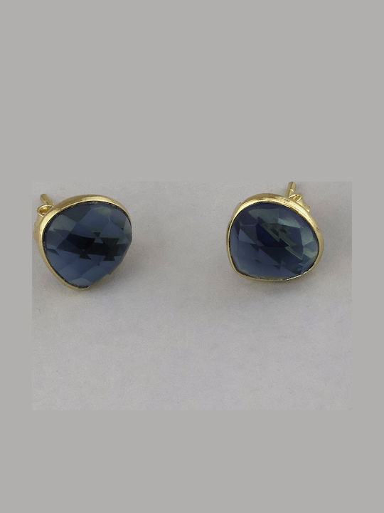 Silver Gold Plated Stud Earrings