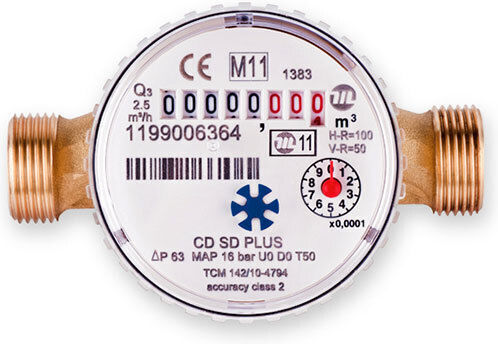 Maddalena Cold Water Dry Type Hydrometer 1/2''