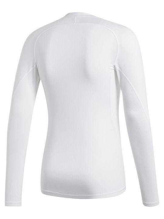 adidas Thermoactive Alphaskin Herren Thermo Langarmshirt Weiß