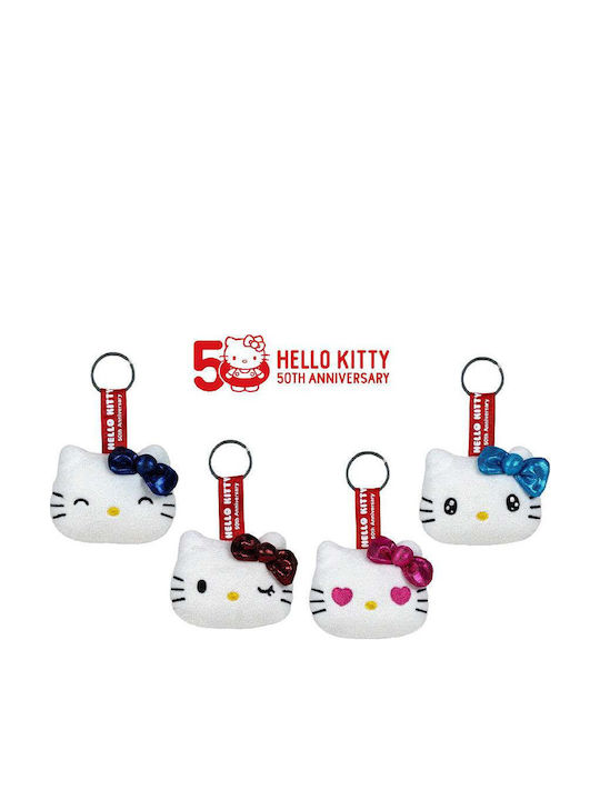 Softies Hello Kitty Plush Keychain 10x8cm 4 Colours Pink Bow