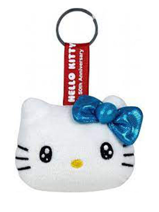 Softies Hello Kitty Plush Keychain 10x8cm 4 Colours Pink Bow
