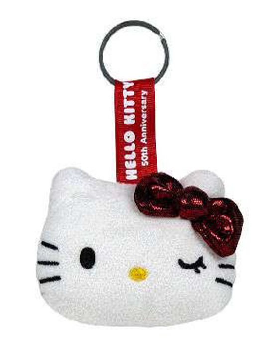 Softies Hello Kitty Plush Keychain 10x8cm 4 Colours Blue Bow