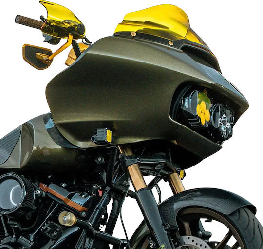 Klock Werks Handguards Kws-01-0131-23 Flare Harley Davidson Fltrxse 1977 Abs 24 Yellow