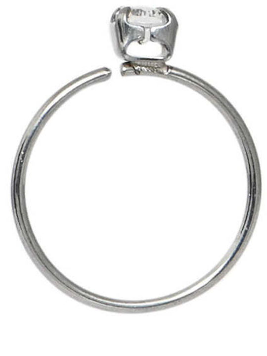 Asimi Body Piercing Обеца Обръч за Нос от Стомана 8 x 0.6mm Сребрист