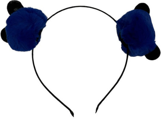 Лента за коса Фу̀нда Pom Pom Синя