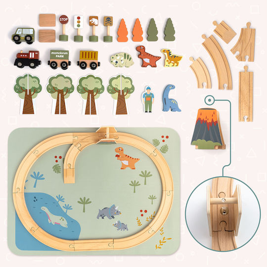 Mamabrum Spielset mit Holz Zug für 3+ Jahre