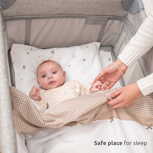 Lorelli Moon Hug One Touch Playpen 2 Levels With Mattress Blue