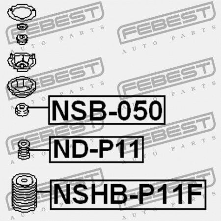 Febest Amortizor De Șocuri Pentru Nissan Primera