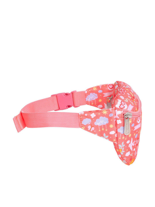 A Little Lovely Company Kids Bum Bag Pink 23x13x5cm