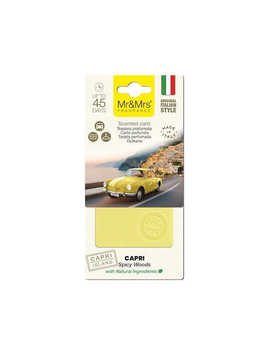 Scented Card Capri Yellow La Dolce Vita Mr&mrs Fragrance