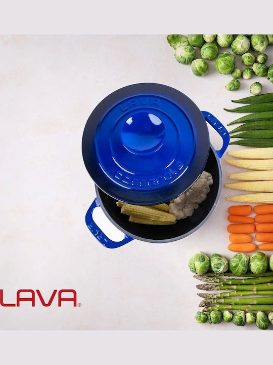 Lava Experience Βαθιά Κατσαρόλα από Μαντέμι 4.9lt /