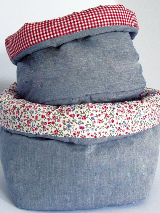 Fabric Multicolour Storage Basket 20x20x20cm