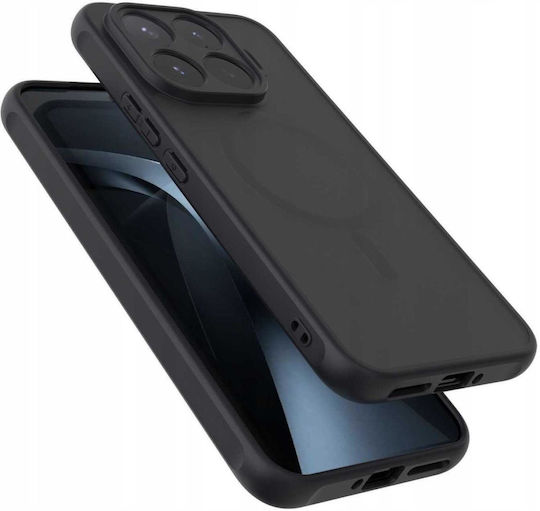 Spacecase Hybrid Magsafe Back Cover Din Plastic Negru (Xiaomi 17T Pro)