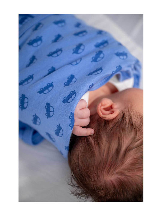 Blisssnug Swaddle Blanket Cotton Blue