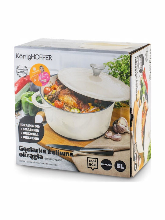 Banquet Oală adâncă din fontă 5lt
