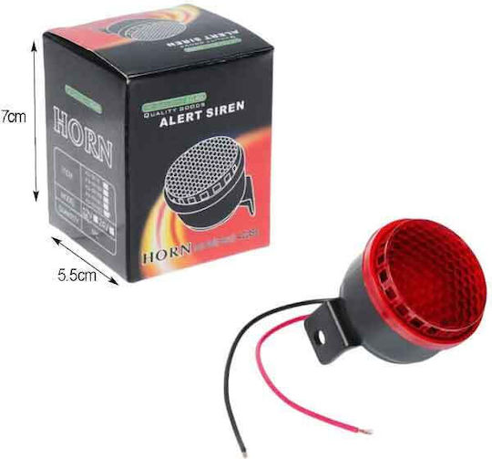 Reverse Buzzer Trucks Heavy Vehicles Warning Red Light 12-24v Back Up Alarm