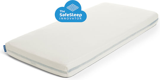 Aerosleep Βρεφικό Σεντόνι Κούνιας Βαμβακερό με Λάστιχο Λευκό 34x75εκ.