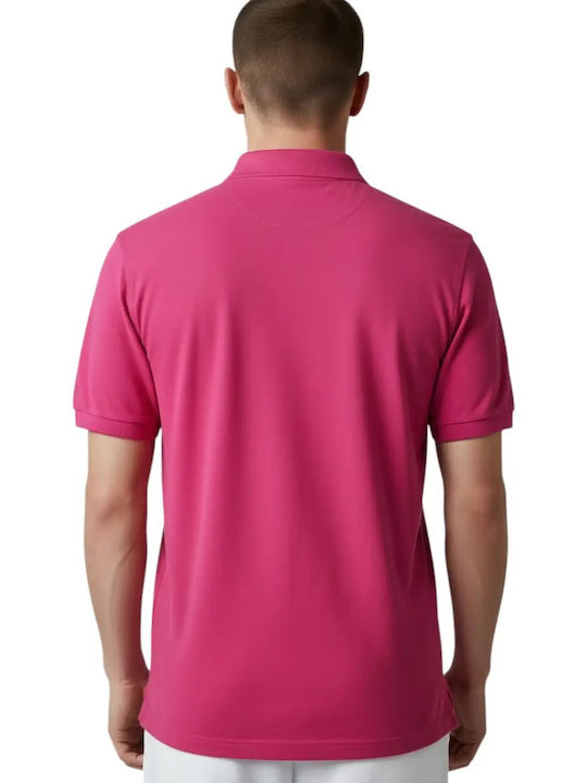 U.S. Polo Assn Αθληliche Herrenbluse Kurzarm Fuchsie