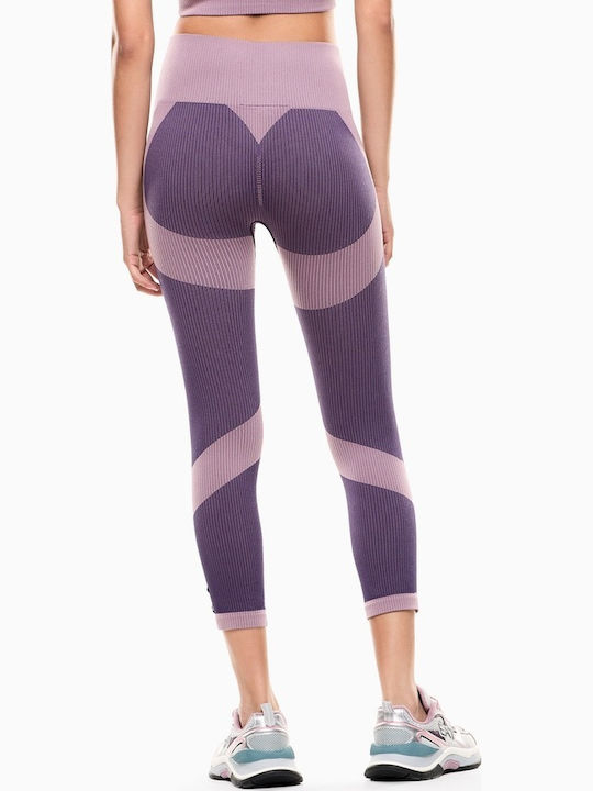 Leggings Pentru Instruire Colanți Talie Înaltă Roz
