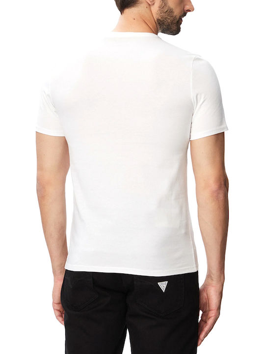 Tricou Guess Triangle Ecrou