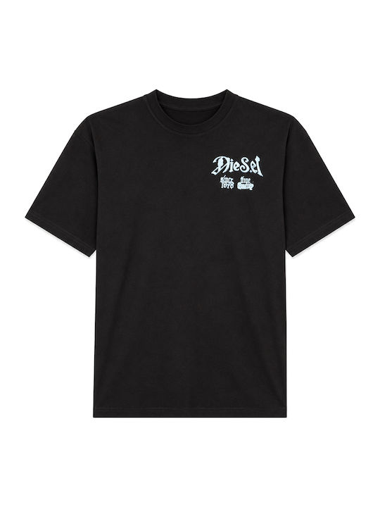 T-shirt Brown Black Teal