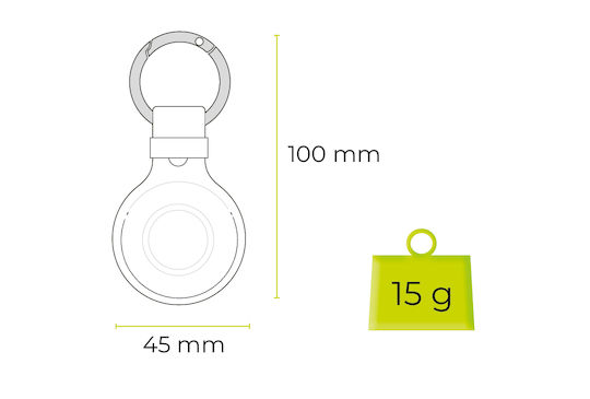 Mobile Origin Калъф за ключодържател от кожа за AirTag в кафяв цвят