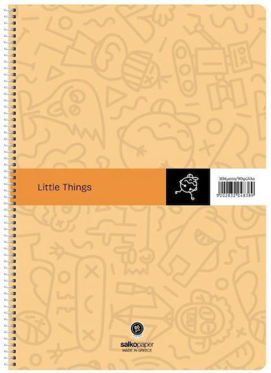 Salko Paper Spirale Schulfachheft Kommunikationsgröße B5 90 Papiereinlagen 3 Themen Little Verschiedene Designs