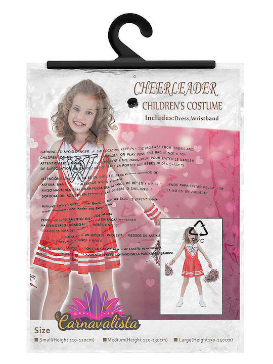 Karnevals-Kinderkostüm Cheerleader-Kleid