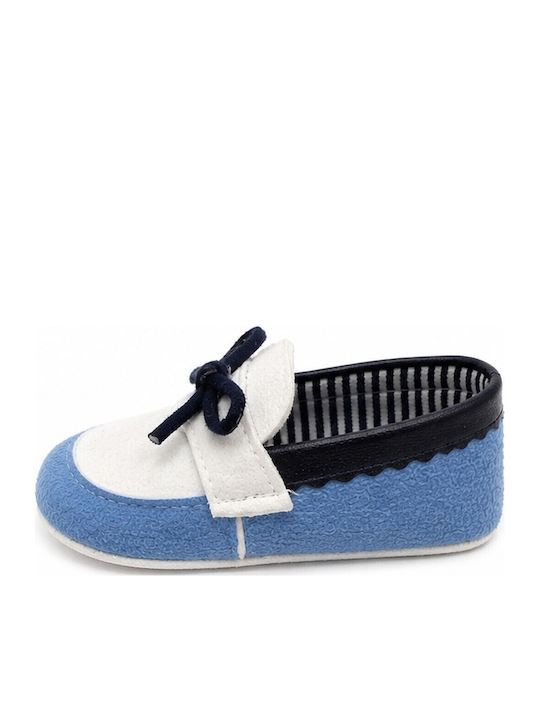 Panino Panino Weiche Sohlenschuhe Für Babys Hellblaue Mokassins
