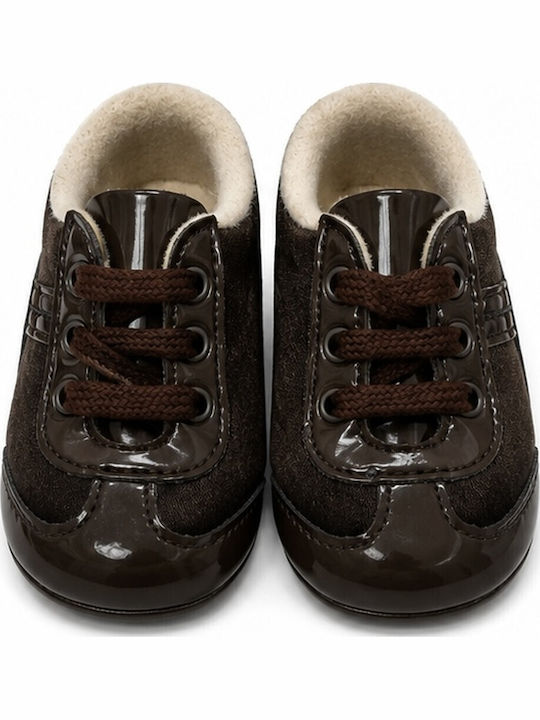 Panino Baby Soft-Sole Sneakers Brown