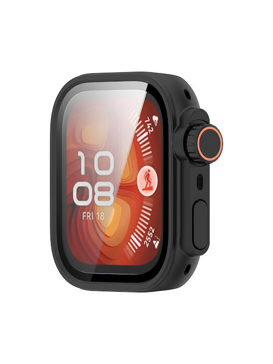 Kunststoff Mit Gehärtetem Glas Tragbare Hülle in Schwarz Für Huawei Watch Fit 5 Pro