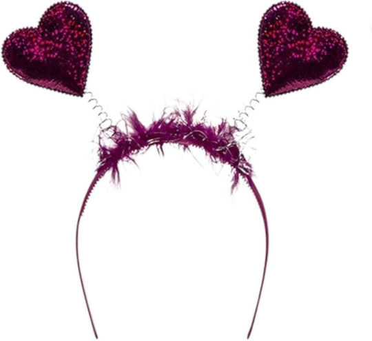 Spring Figures Hearts Carnival Headband Red