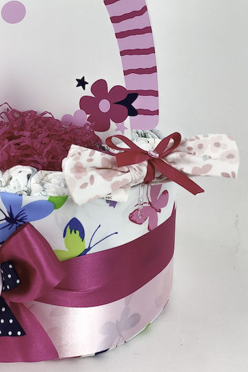Dama Koupa Diaper Cake από Ξύλο για Κορίτσι