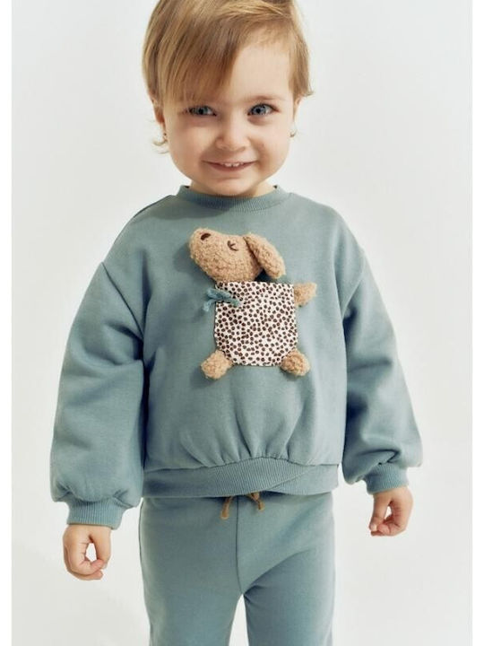 Kids Sweatpants Set Blue 2 Pieces