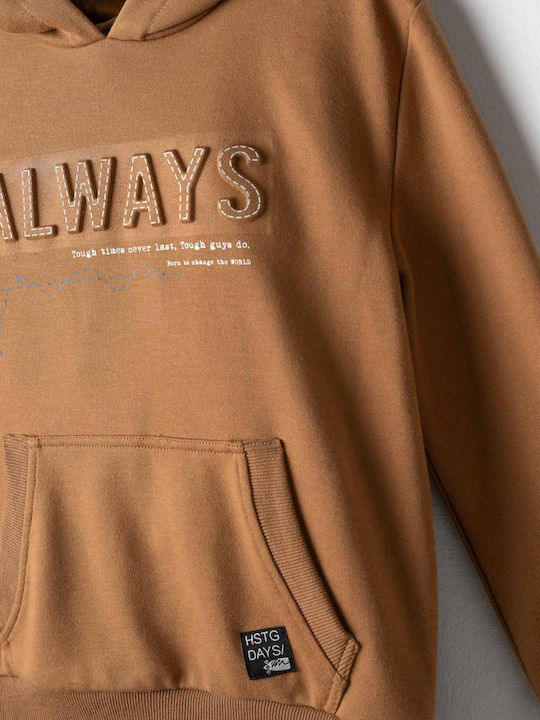Kids Tracksuits Brown 2 Pieces