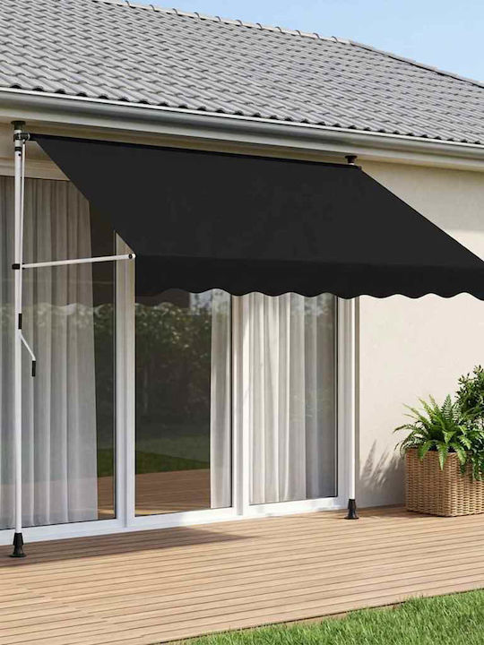 vidaXL Terrasse Markise Schwarz x