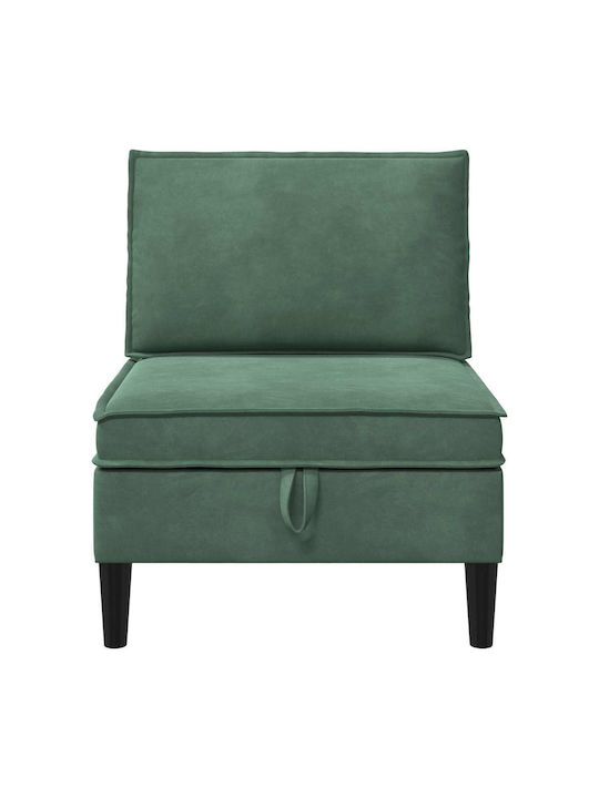 Velvet Armchair Blue 70x70x82cm