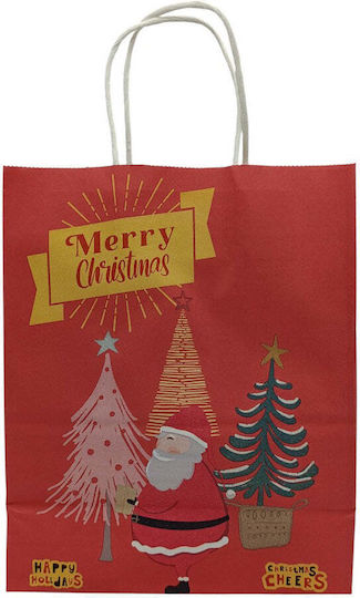 Happy Papier Weihnachtsgeschenkverpackung Tasche für Geschenk Rote 27x11x22cm