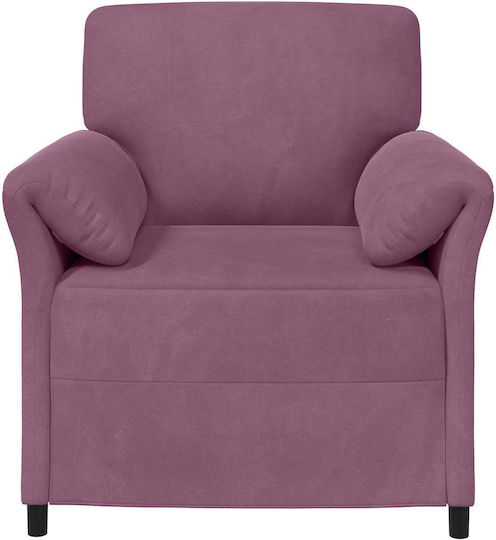 Polițronă Velur Violet 88x83x95cm