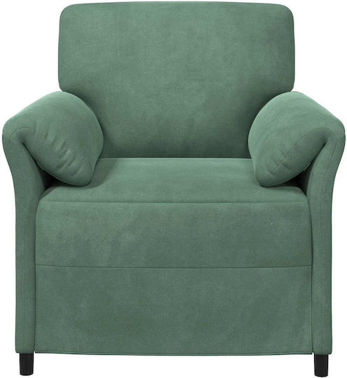 Sessel Aus Samt Hellblau 88x83x95cm