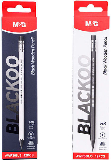 M&G Pencil Eraser Blackoo HB 1 Piece