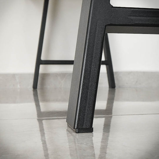 Seart Picior de mobilier din lemn 40x45cm Negru