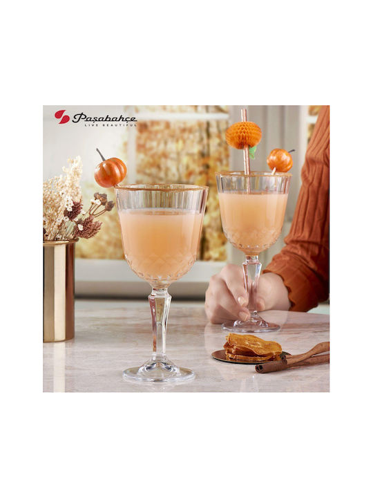 Espiel Diony Set Glasses for White Wine from Glass in White Colour 6 Pieces