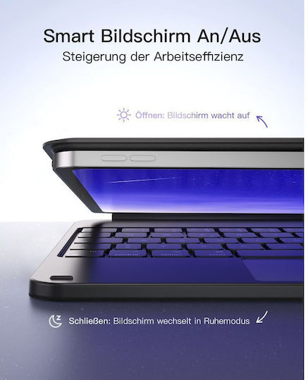 Inateck Magnetische Tablet Hülle Tastatur Ipad Air Pro 11" Qwertz Schwarz Kb09119