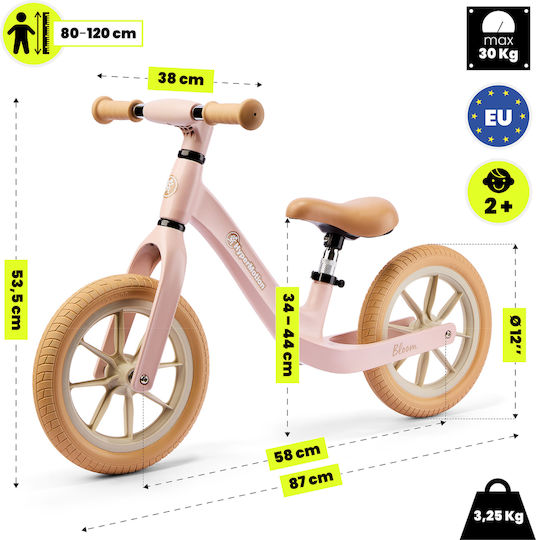 HyperMotion Kids Balance Bike Pink