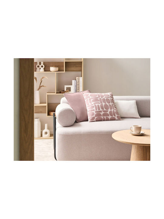 Beliani Set 3 Zierkissen Pentace Baumwolle 30 X 50 Cm 45 X 45 Cm Rosa Uni