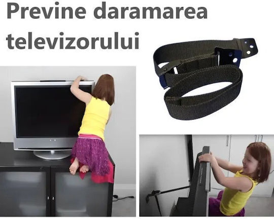 Protecție Pentru TV Din Material Textil Negru 12.5x11.5x4.5 cm 2 Bucăți
