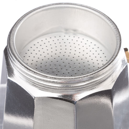 Secret de Gourmet Secret de Gourmet Stovetop Espresso Pot 6 Cups Silver
